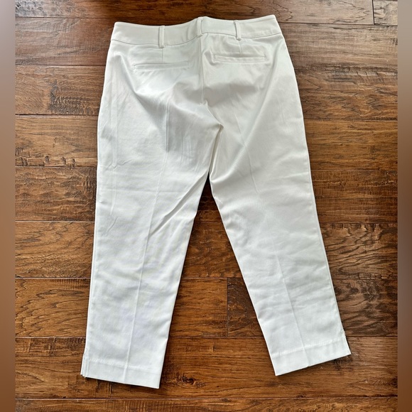 New York & Company White Crop Pants - Picture 3 of 4